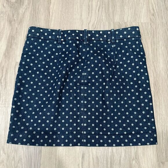 J. Crew Polkadots Denim Mini Skirt - Picture 6 of 6